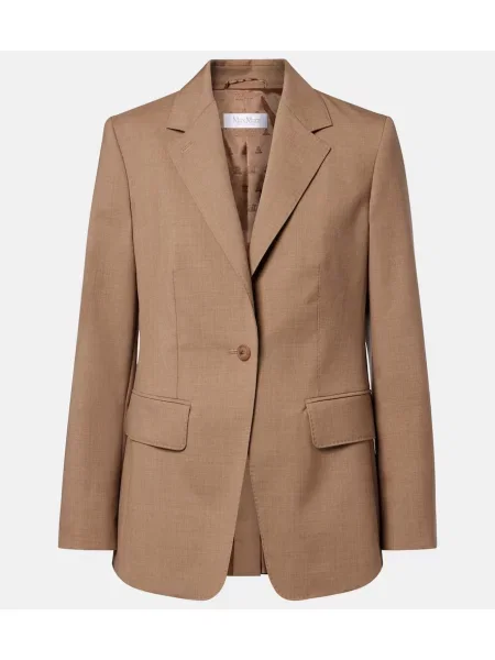Sacou Max Mara de lână maro