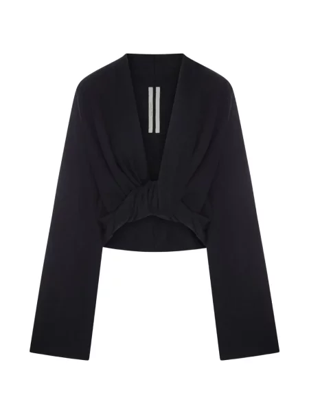 Drapovaný oříznuté top Rick Owens černý