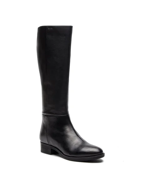 Cizme lungi riding Geox negru