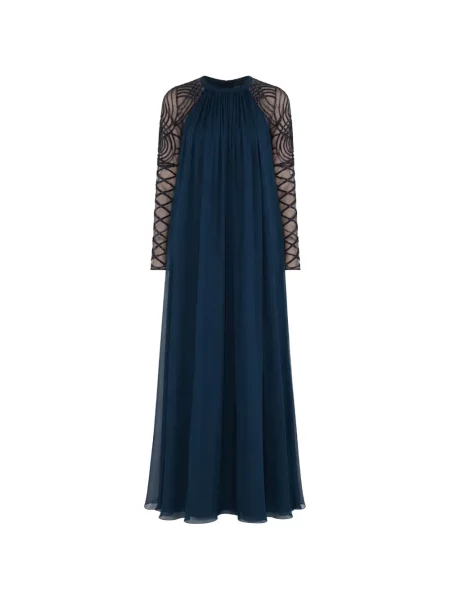 Rochie maxi Temperley London albastru
