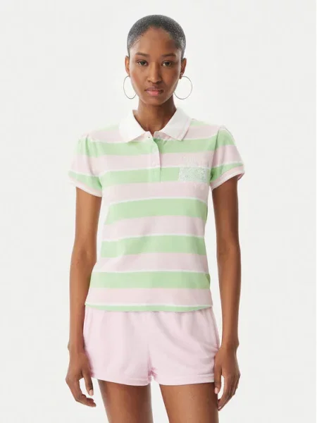 Juicy Couture Тениска с яка и Juicy Puff зелен