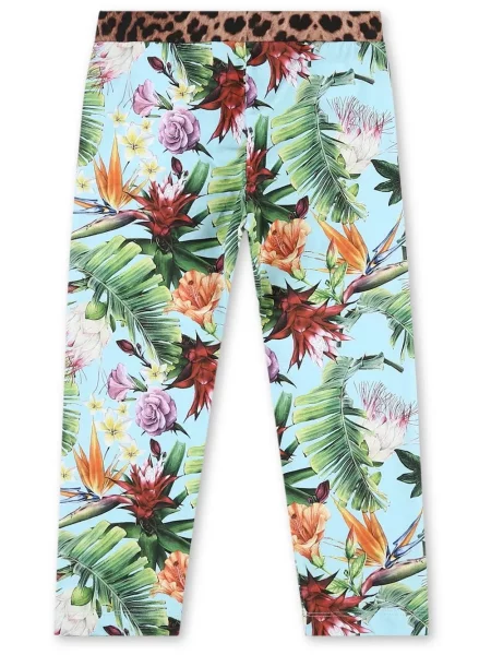 Legginsy dziecięce Philipp Plein niebieskie