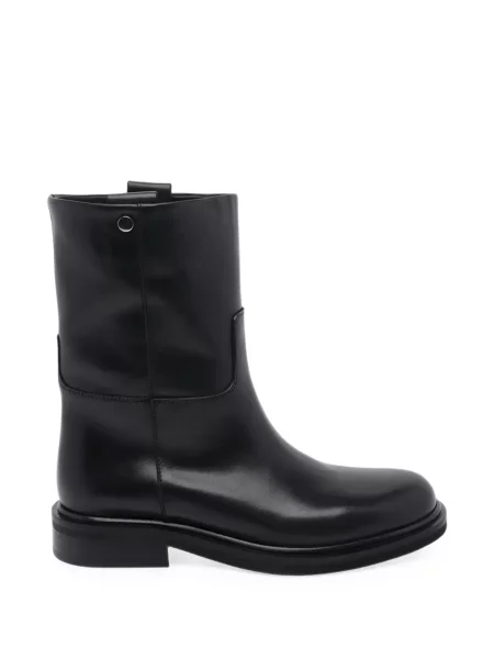 Cizme scurte Poeve din piele negru