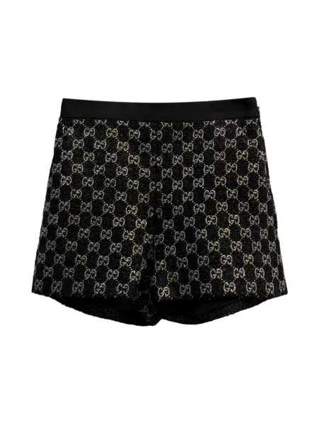 Krótkie szorty Gucci tweedowe czarne