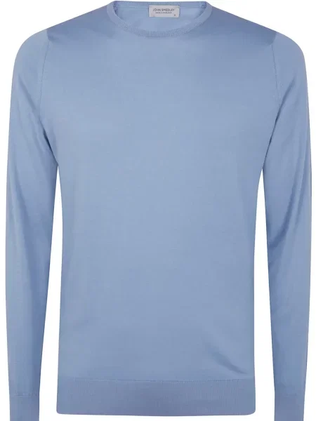Tricou John Smedley tricotate albastru