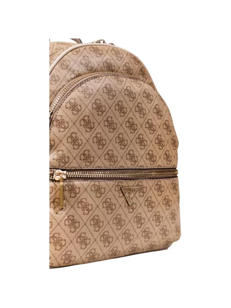 Batoh GUESS Manhattan II Large Backpack Latte Logo Universal béžový