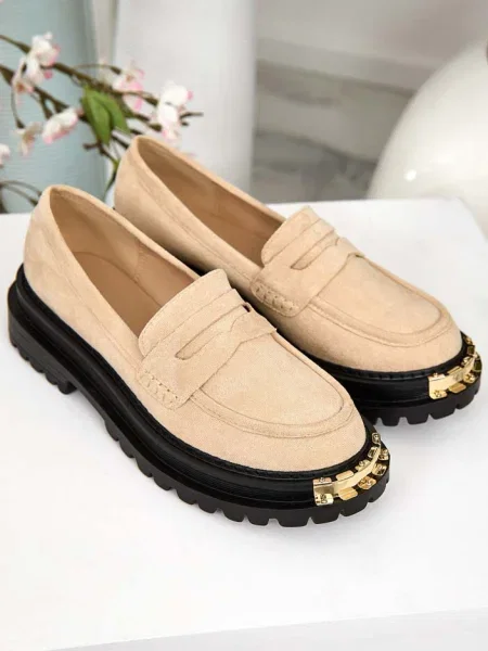 Mocasini Resti din piele de căprioară negru