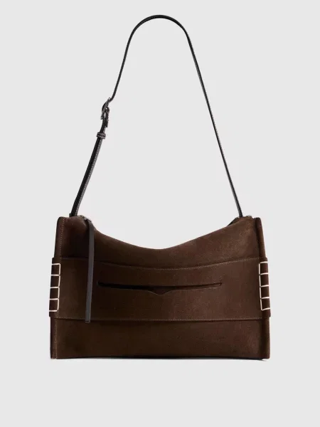 Замшевые лоферы Jw Anderson коричневые