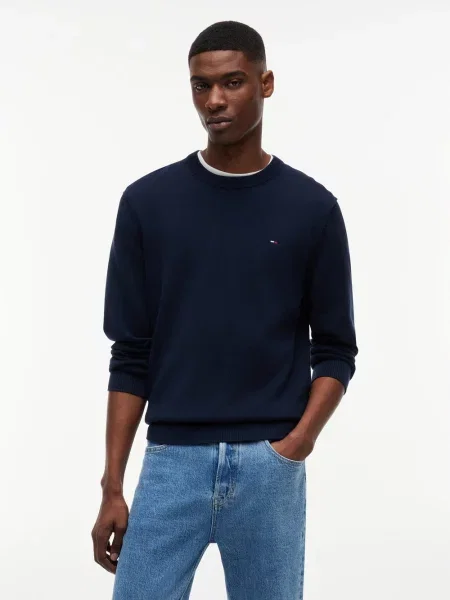 Tommy Jeans sweter z dzianiny Mężczyźni S niebieski