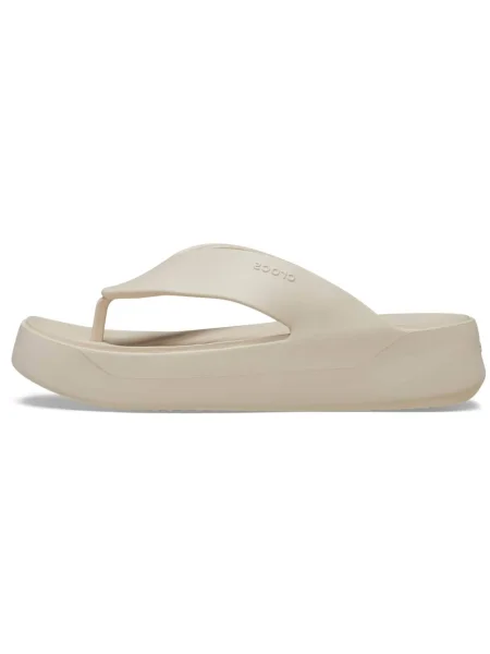 Crocs Žabky Getaway Platform Flip Béžová biela