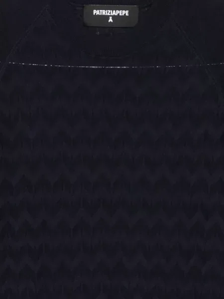 Tricou Patrizia Pepe scurt albastru