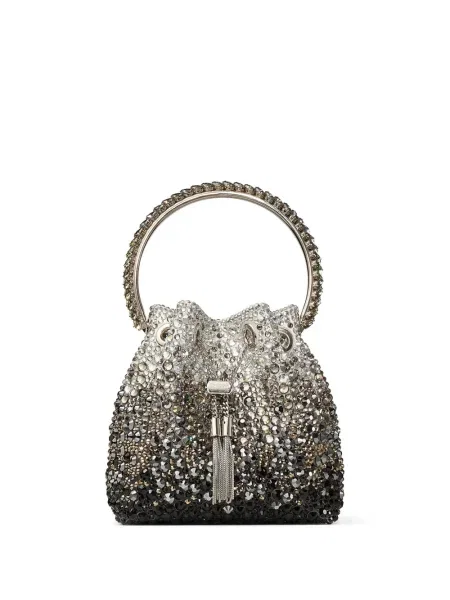 Geantă Jimmy Choo de cristal negru