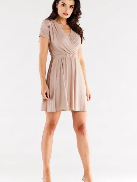 Sukienka maxi Awama brązowa