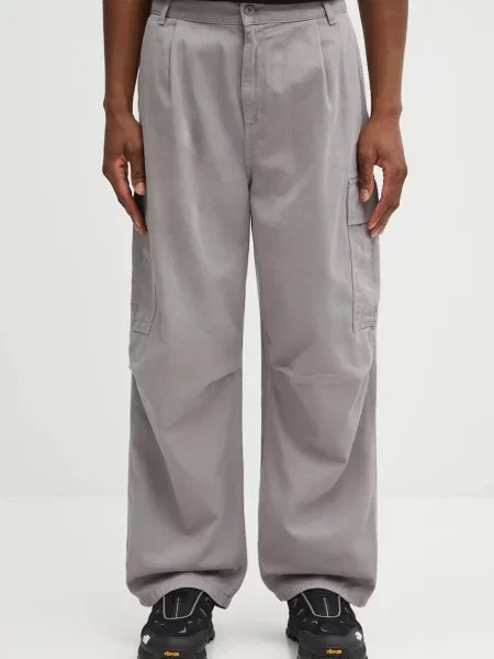 Carhartt WIP pantaloni de Cole Cargo Pant cu fason cargo gri
