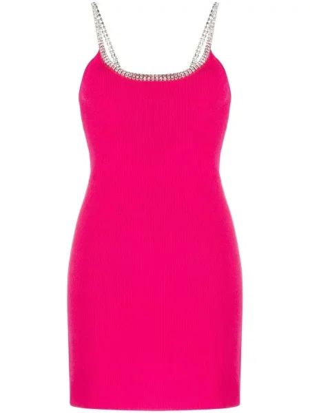 Mała mały sukienka mini Paco Rabanne garniturowa różowa