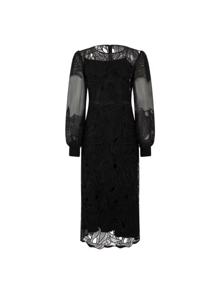 Sukienka midi Alberta Ferretti biznesowa czarna