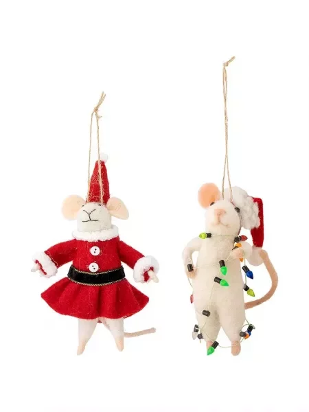 Ozdobný přívěsek Bloomingville Peo Ornament bílý