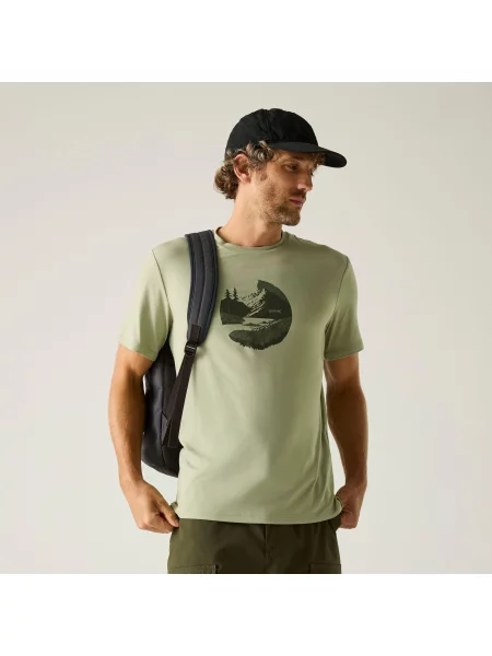 T-shirt Regatta Fingal Stretch zielona