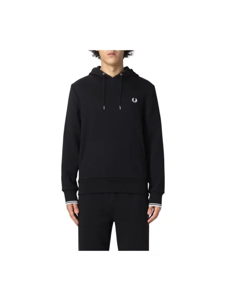 Bluza FRED PERRY Tipped Hooded Sweatshirt Black M czarna