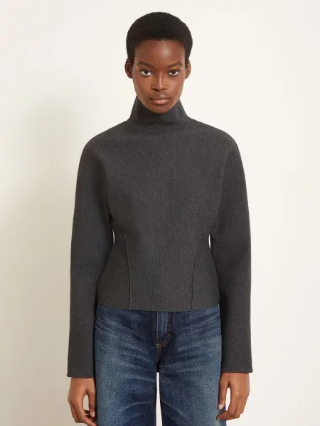Alaïa Sweter grau