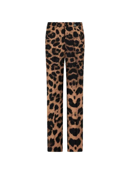 Pantaloni Philipp Plein cu model leopard maro