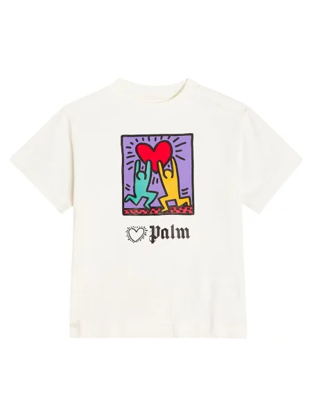 Μπλούζα Palm Angels λευκό