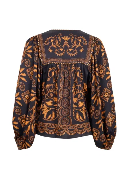 Bluză Farm Rio cu model floral cu imagine negru