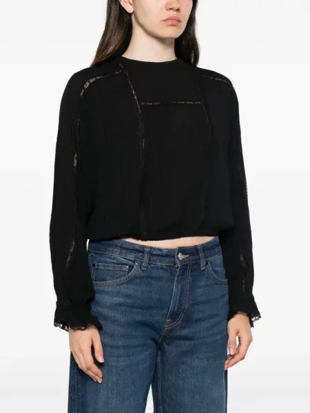 Bluză Twinset din dantelă negru