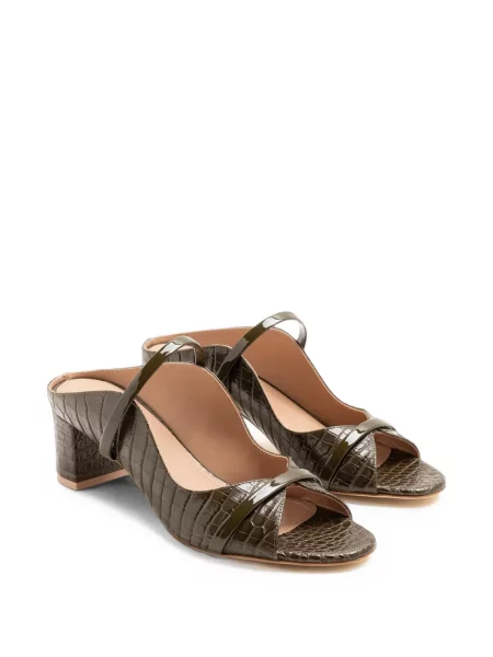 Kožené mules Malone Souliers zelené
