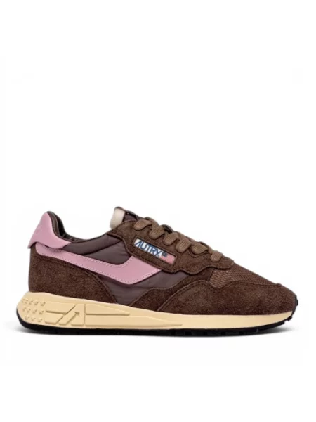 Sneakersy Autry brązowe