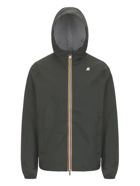 Větrovka K-way s výšivkou zelená