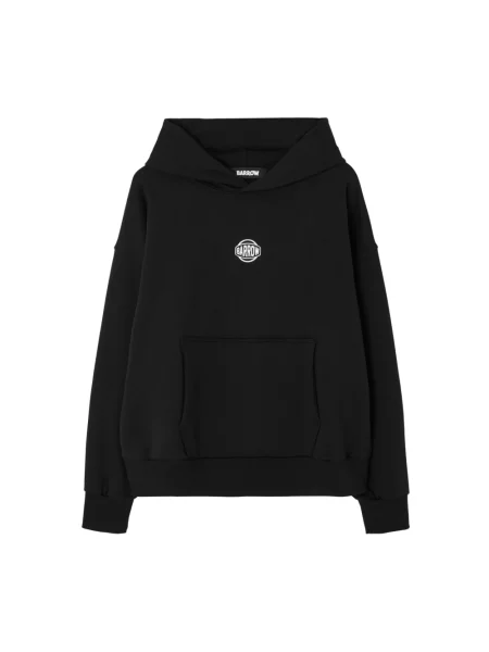 BARROW Bluzy Mężczyzna S sweter z nadrukiem na plecach czarny