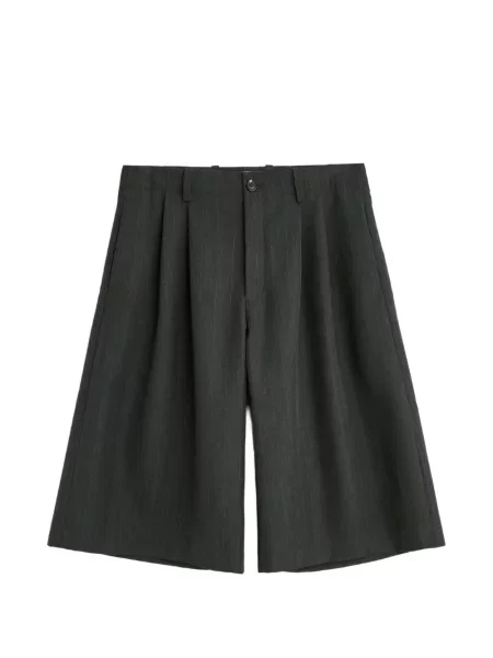 Плисирани шорти Our Legacy сиво