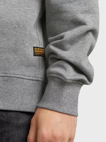 Світшот G-star Raw з аплікацією сірий