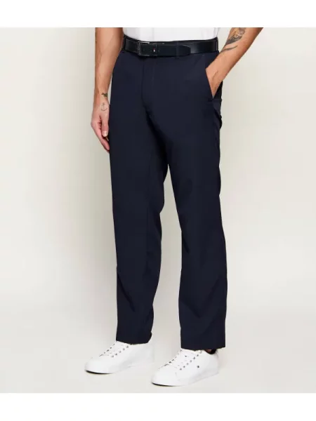 Calvin Klein Szövet nadrág Sötétkék Straight Fit kék