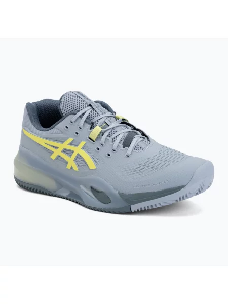 Încălțăminte de tenis pentru bărbați ASICS Gel-Resolution X Clay grey blue/pistachio gri