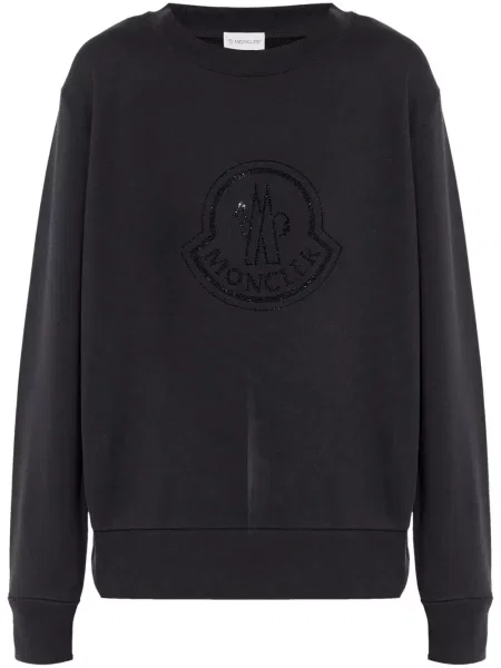 Bluza Moncler z kryształkami czarna