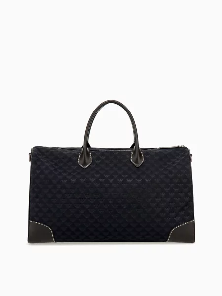 Кожаная сумка Emporio Armani синяя