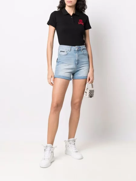 Polo marškinėliai Philipp Plein juoda