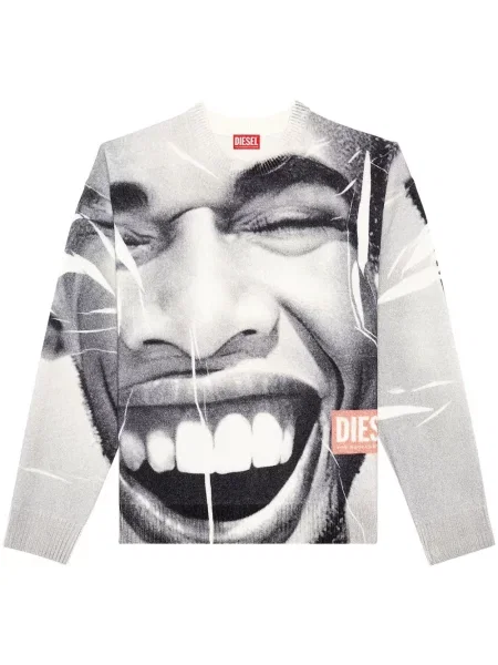 Hanorac Diesel cu imagine alb