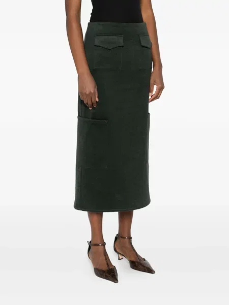 Spódnica midi Alfie do kolan zielona