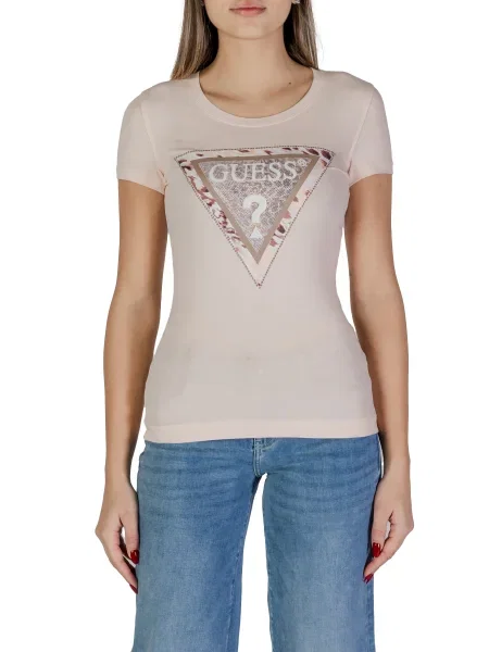 Tricou Guess scurt alb