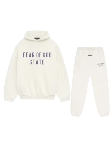 Komplet dresowy Fear Of God polarowy beżowy