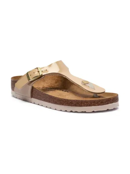 Bőr papucs Birkenstock bézs
