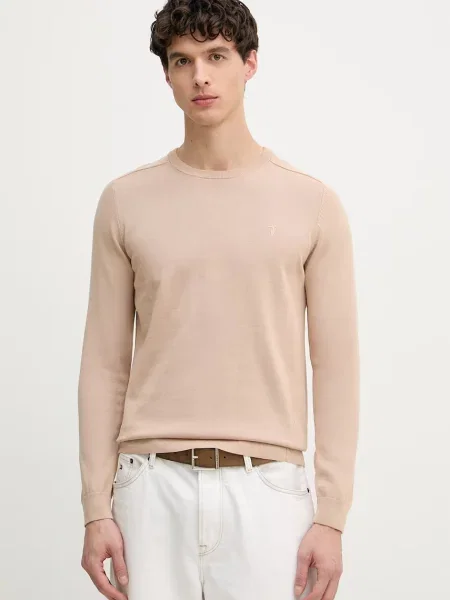 Trussardi pulover pentru bărbați cu bej