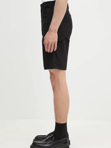 Джинсові шорти Carhartt WIP Single Knee Short чорний
