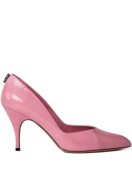 Pantofi cu toc Miu Miu roz