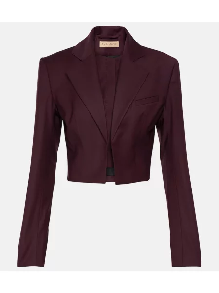 Cropp sacou Aya Muse de lână bordo