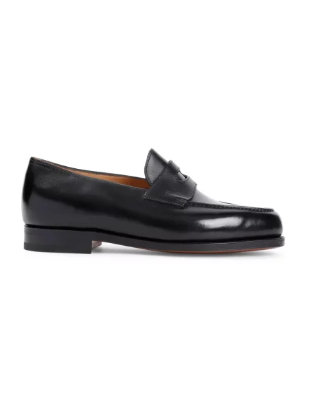 Półbuty John Lobb skórzane czarne