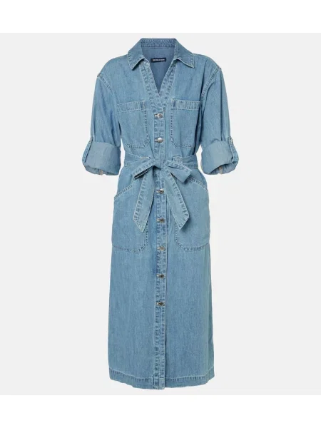 Sukienka jeansowa Veronica Beard garniturowa niebieska